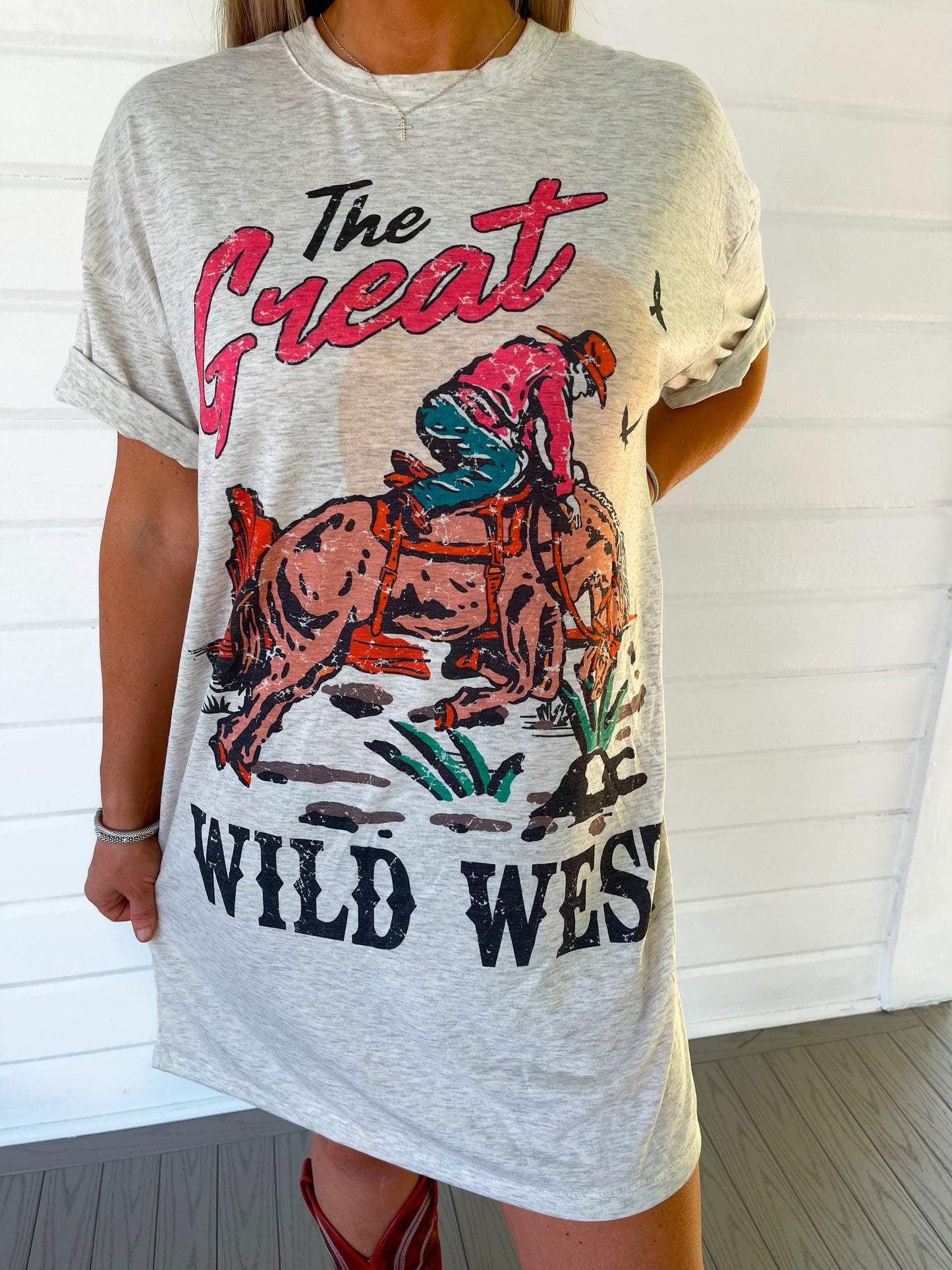 THE GREAT WILD WEST T-SHIRT DRESS